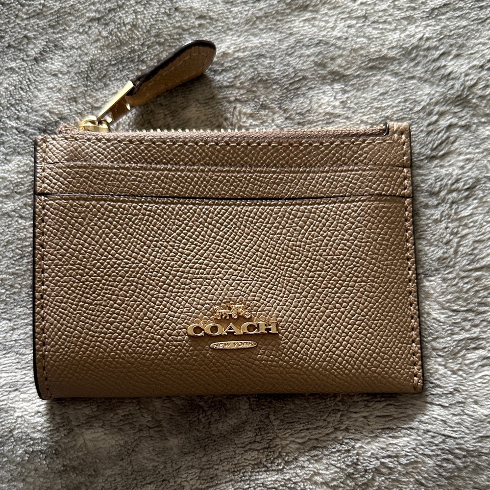 Coach Brown Leather Card Holder